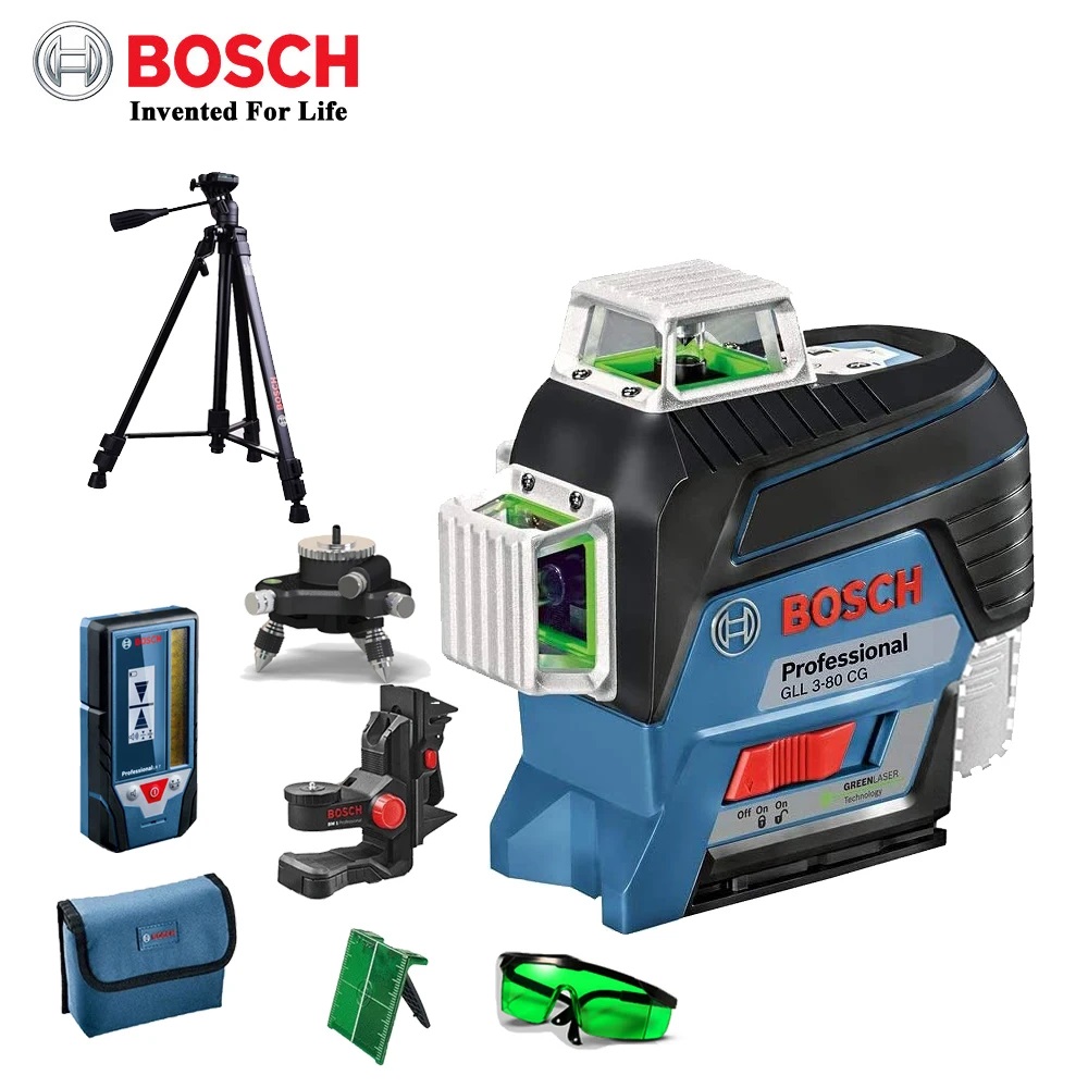 [Bosch GLL380CG] 12редов лазерен нивелир, точност ±0,2 mm